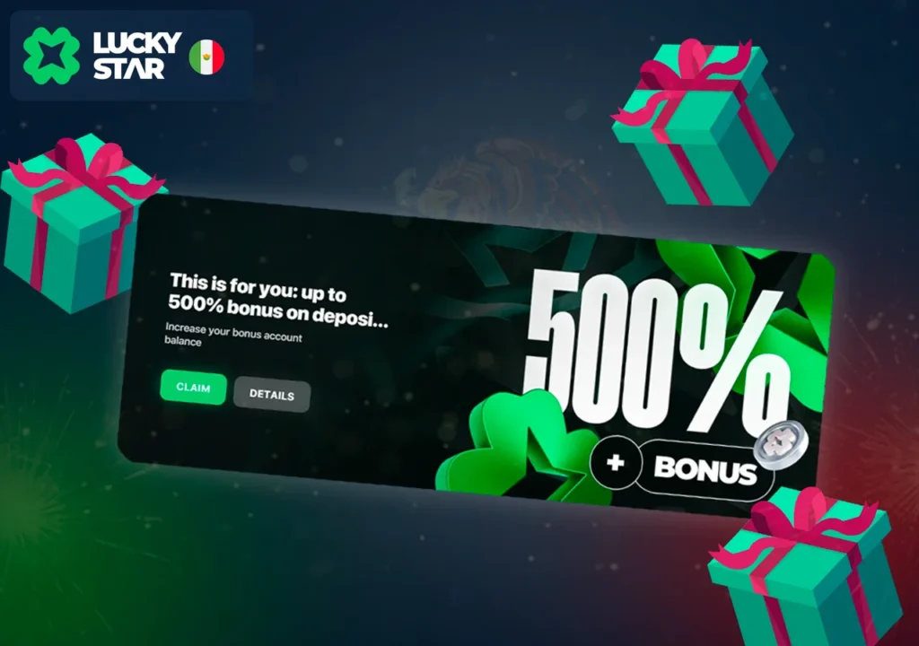 Lucky Star ofrece a los jugadores mexicanos un bono del 500% hasta 20.000 USDT